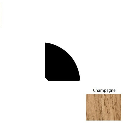 Mountain View Xl Champagne Hardwood Moulding / Trim - 84" Quarter Round - Wire Brushed