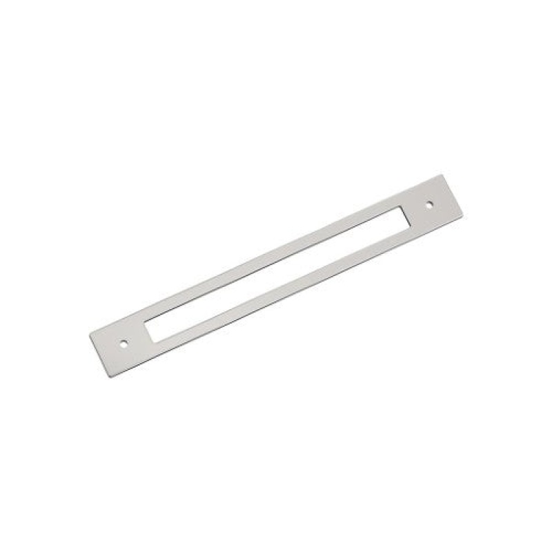 Medora Zinc Pull Cabinet Backplate - Polished Nickel