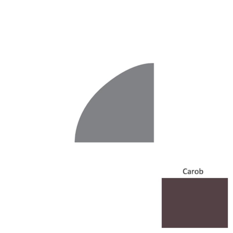 Contours Carob Rubber Quarter Round Coil
