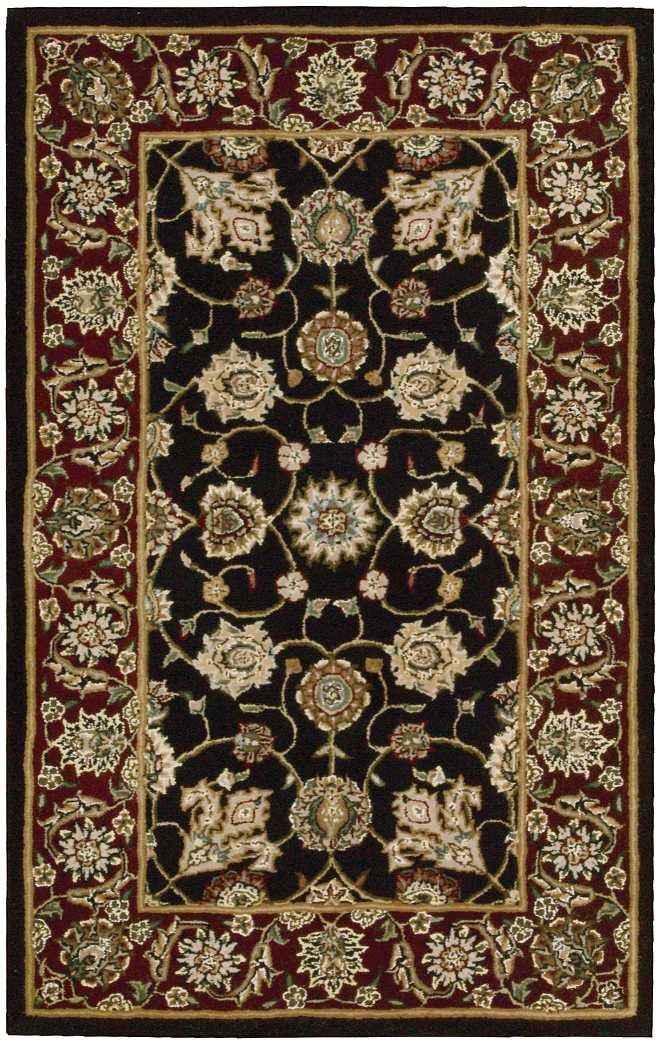 Nourison 2000 Black Wool Blend Traditional Area Rug