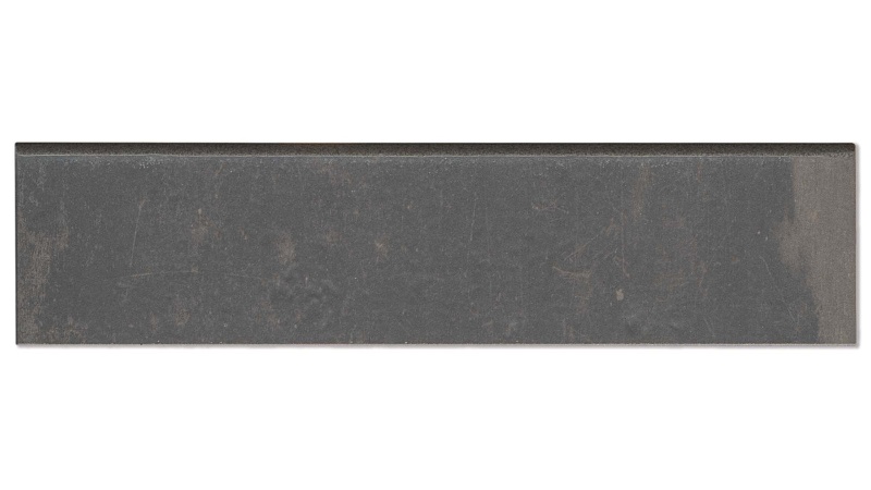 Palazzo Castle Graphite Porcelain Floor & Wall Trim - 3" X 12" Bullnose - Honed