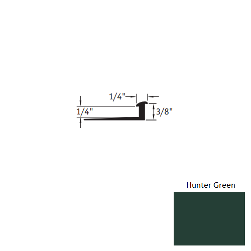Hunter Green Vinyl Moulding Trim