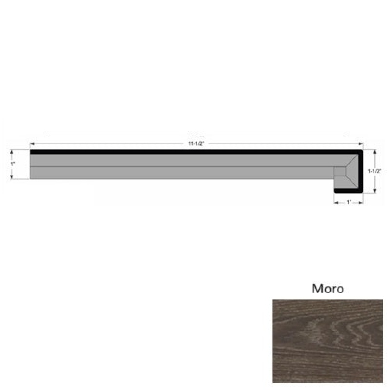 Lago Moro Hardwood Moulding / Trim Square Stair Tread