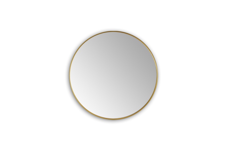 Gold HDF Framed Wall Bathroom Mirror 24" x 24"