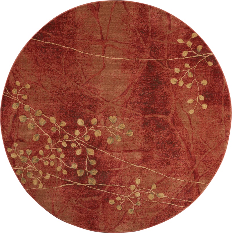 Somerset St74 Flame Synthetic Fibers Rustic Area Rug