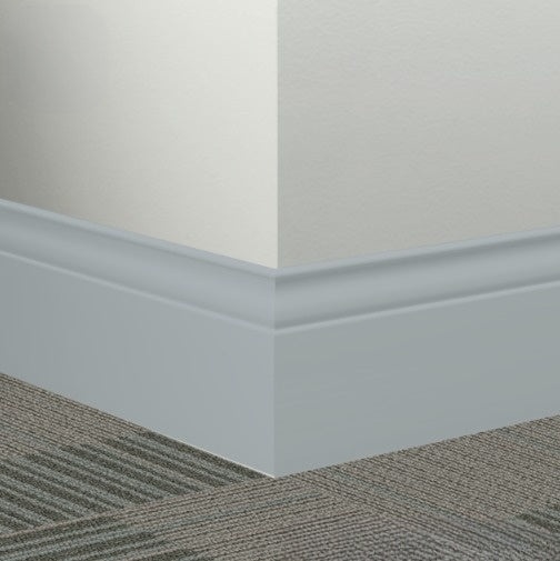 Johnsonite Drizzle Rubber Millwork Contoured Wall Base - 5 1/4" X 96" X 3/8" Inflection - Millwork Contoured Wall Base