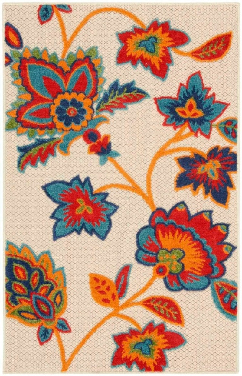 Aloha Multicolor Alh31 Polypropylene & Polyester Contemporary Area Rug - 10 Ft X 13 Ft - Multicolor