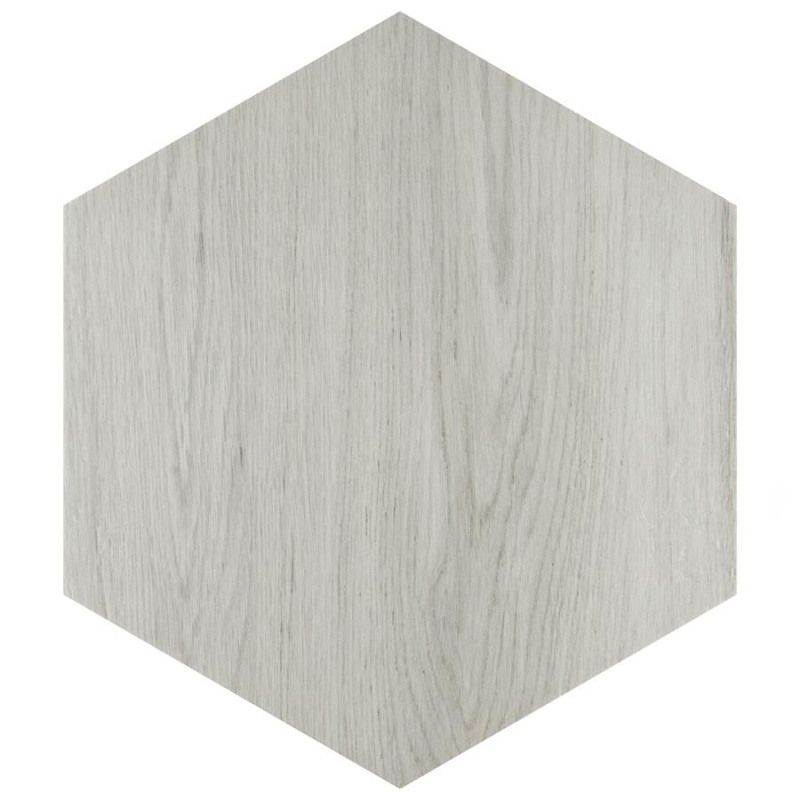 Natura White Porcelain Tile - Textured - 14 1/8" X 16 1/4" Hexagon