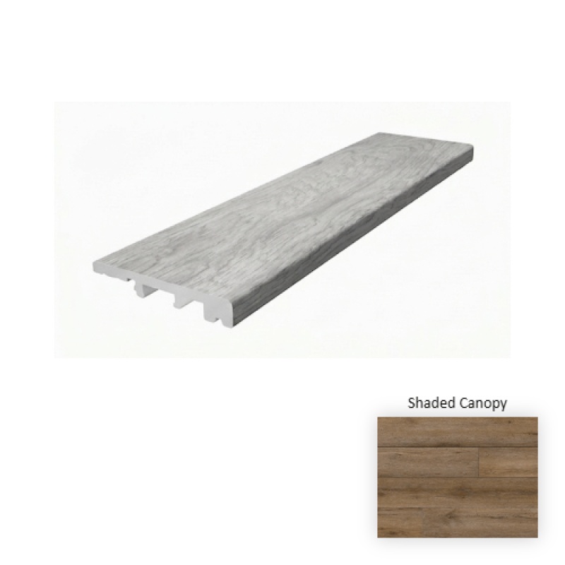 Foundation Shaded Canopy Luxury Vinyl Moulding / Trim - 94" End Cap - Urethane