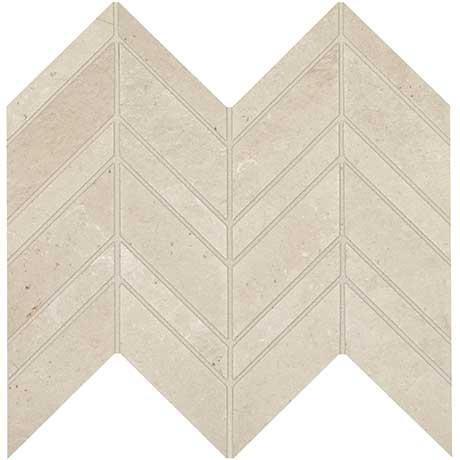 Modern Formation Peak White Porcelain Mosaic - Chevron - Mixed