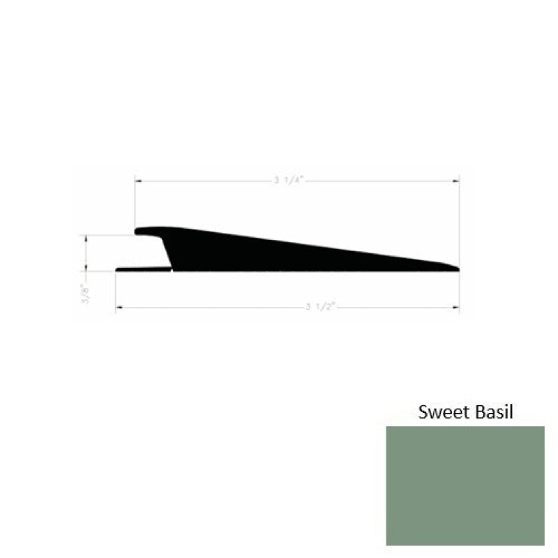 Solid 74 Sweet Basil Rubber Rolling Traffic Transition