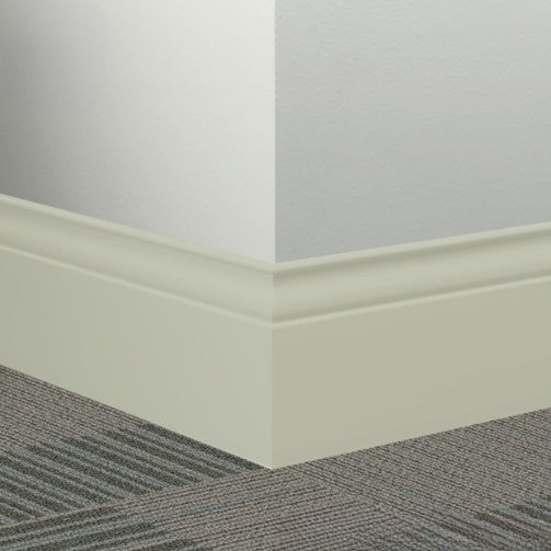 Johnsonite Macadamia Rubber Millwork Contoured Wall Base - 5 1/4" X 96" X 3/8" Inflection - Millwork Contoured Wall Base