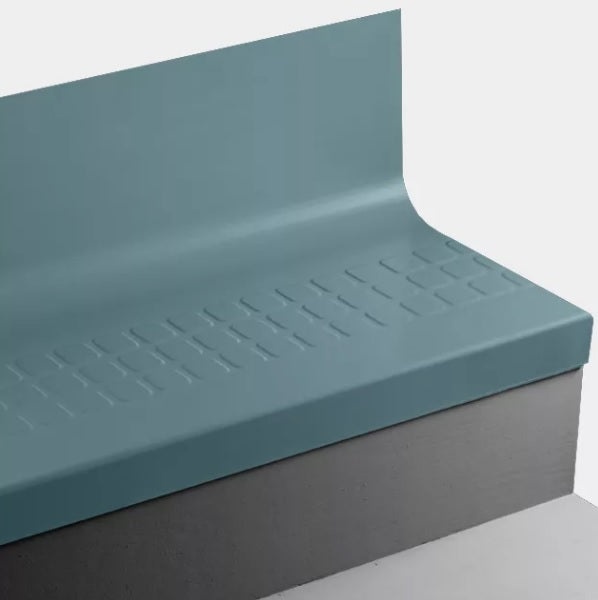 Johnsonite Dream Teal Raised Square Rubber Stair Tread