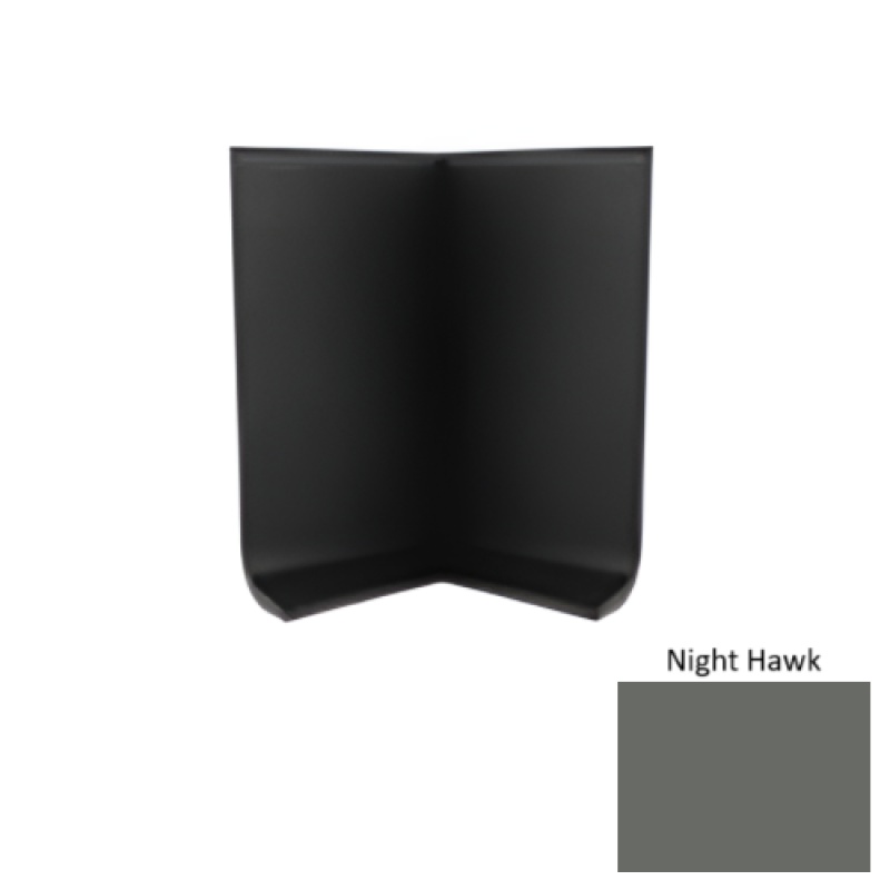 Night Hawk Vinyl Moulding / Trim - 4" Inside Corner For 4" X 48 X 1/8" Cove Wall Base - Inside Corner