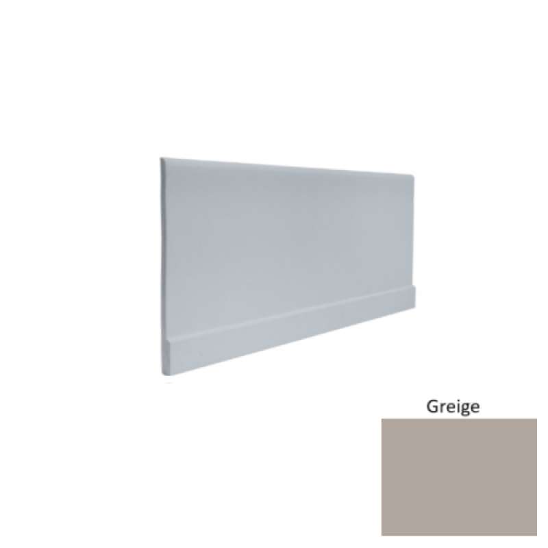 Contours #00 Simplicity Greige Rubber Profiled Wall Base - Satin - 4" X 8 Ft