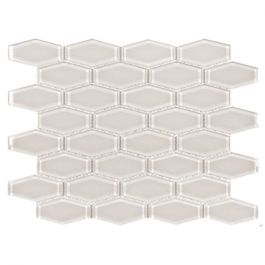 Aquatica Earth Snow Deco Glass Mosaic