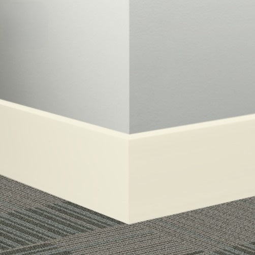 Johnsonite White Pearl Rubber Millwork Contoured Wall Base