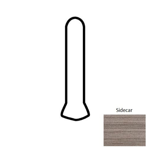 Lounge14 Sidecar Porcelain Floor & Wall Trim - 1" X 6" Cove Base Out Angle - Matte