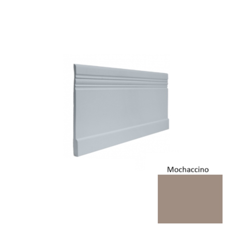 Contours #10 Serenity Mochaccino Rubber Profiled Wall Base - Satin - 4" X 8 Ft