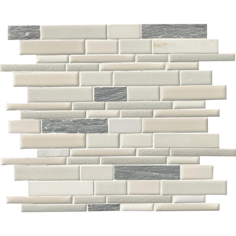 Clearance Sale! Decorative Blends Everest Porcelain & Stone Mosaic - Linear - Textured