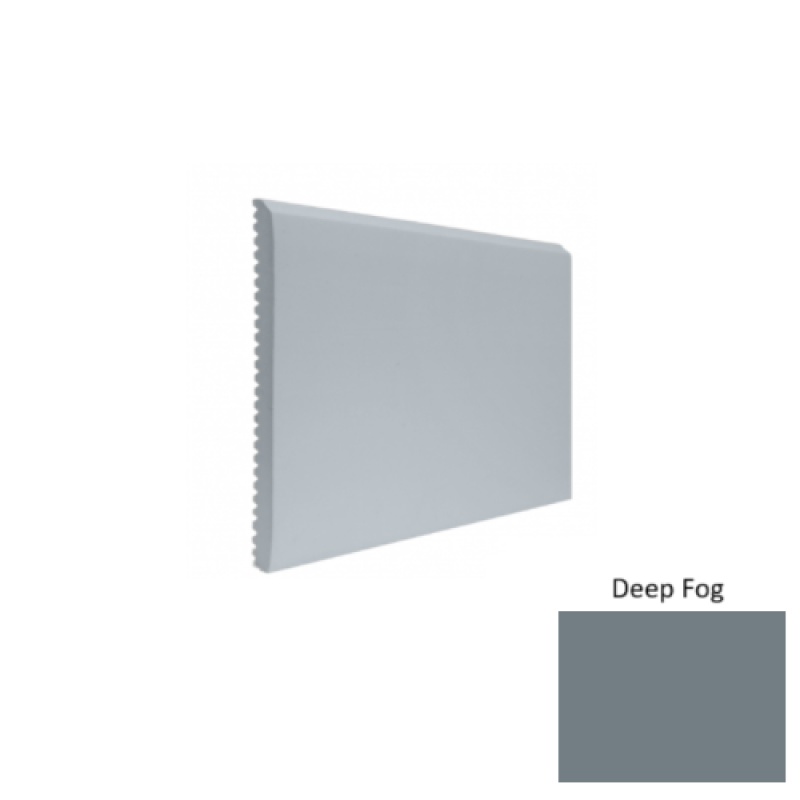 Contours #65 Vertical Deep Fog Rubber Profiled Wall Base - Satin