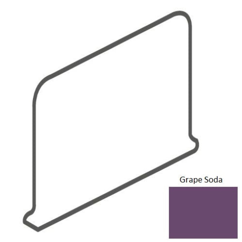 Grape Soda Ceramic Cove Base Outcorner Trim