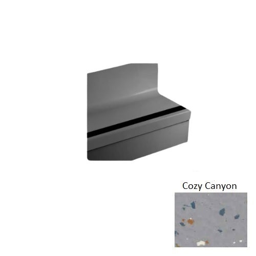 Cozy Canyon Bamboo Rubber Stair Tread with Riser