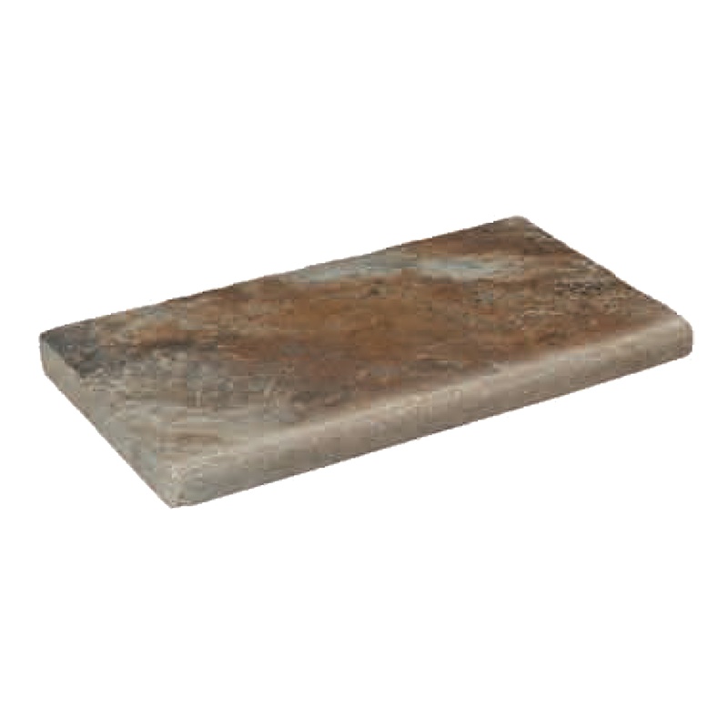 Antique Scabos Travertine Coping - Tumbled - 12" X 24"