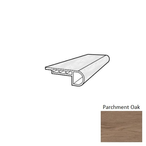 Coretec Soft Step Premium Parchment Oak Flush Stair Nose