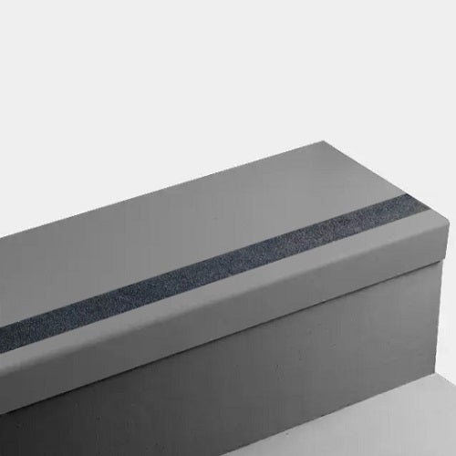 Johnsonite Thunder Hammered Rubber Angle-Fit Stair Tread, 12 1/4" x 108"