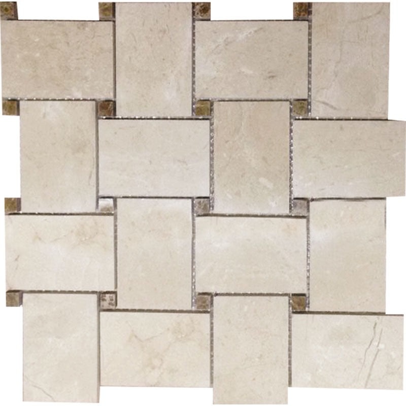 Valencia Crema Marfil / Emperador Light Marble Mosaic