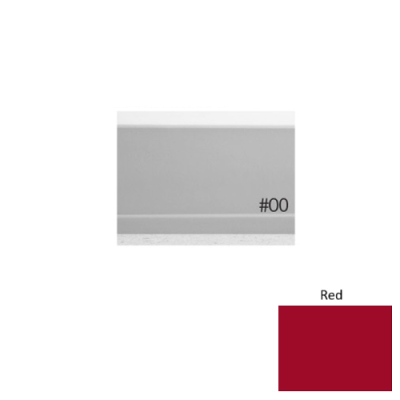 Pinnacle Plus #00 Simplicity Red Rubber Coil Wall Base - 4" x 60 Ft