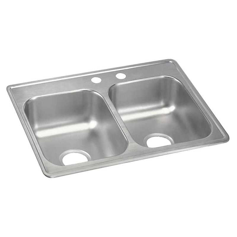 Stainless Steel Drop In Double Bowl Kitchen Sink