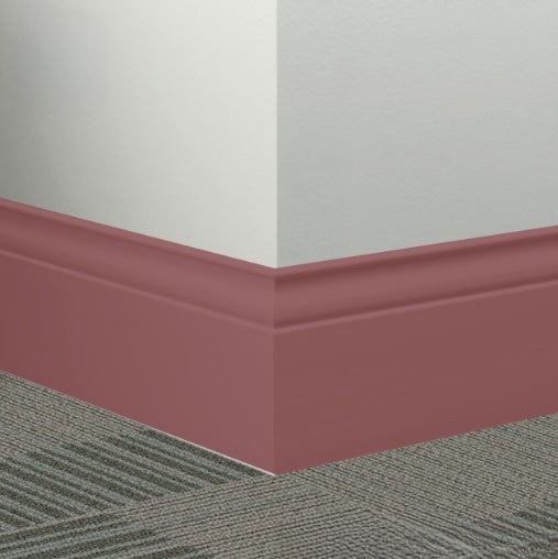 Johnsonite Salsa Rubber Millwork Contoured Wall Base - 5 1/4" X 96" X 3/8" Inflection - Millwork Contoured Wall Base