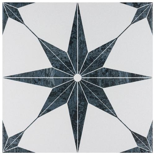 Cassis Stella Black Porcelain Tile - Mixed - 9 3/4" X 9 3/4"