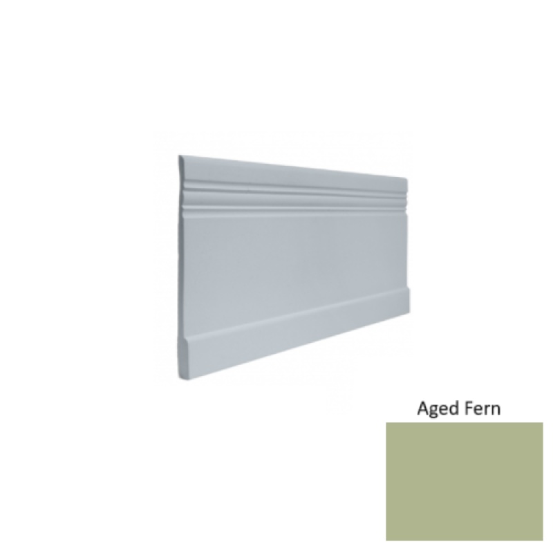 Contours #10 Serenity Aged Fern Rubber Profiled Wall Base - Satin - 4" X 8 Ft