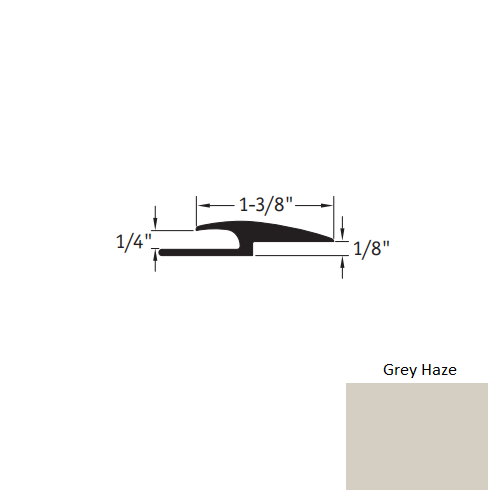 Johnsonite Grey Haze Vinyl Moulding / Trim Adaptor