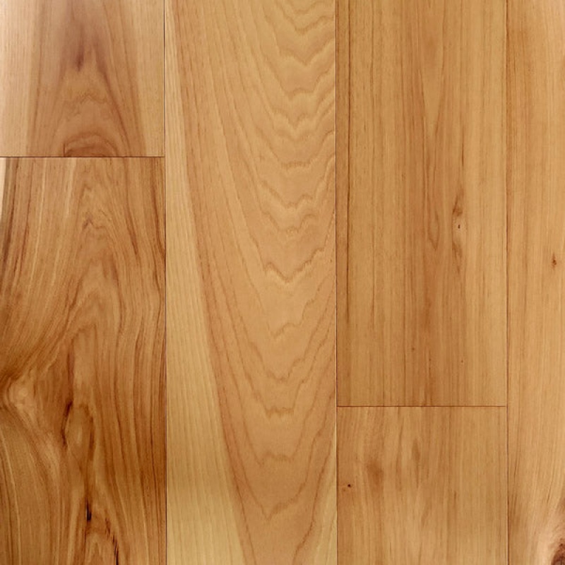 Traditional Natural Hickory Engineered Hardwood Flooring - Smooth - 6.5" X 72" Random Lengths