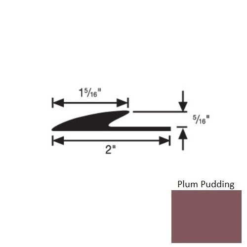 Flextones Plum Pudding Vinyl Transition Edge Guard