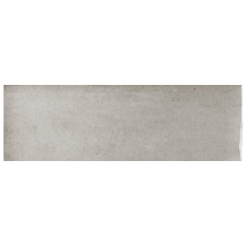 Coco Amber Grey Porcelain Tile - Glossy - 2" X 5 7/8"