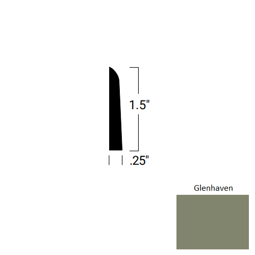 Johnsonite Glenhaven Rubber Millwork Shoe Moulding