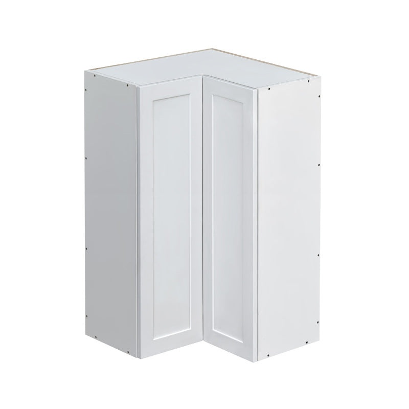 Mallorca White Shaker Wood Kitchen Diagonal Corner Wall Cabinet - 42" X 24" X 42" (Assembly Required) - White