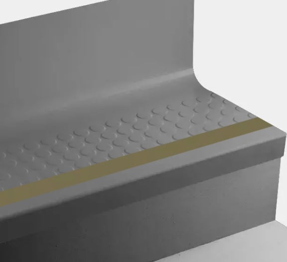 Johnsonite Dark Brown Raised Round Rubber Moulding / Trim