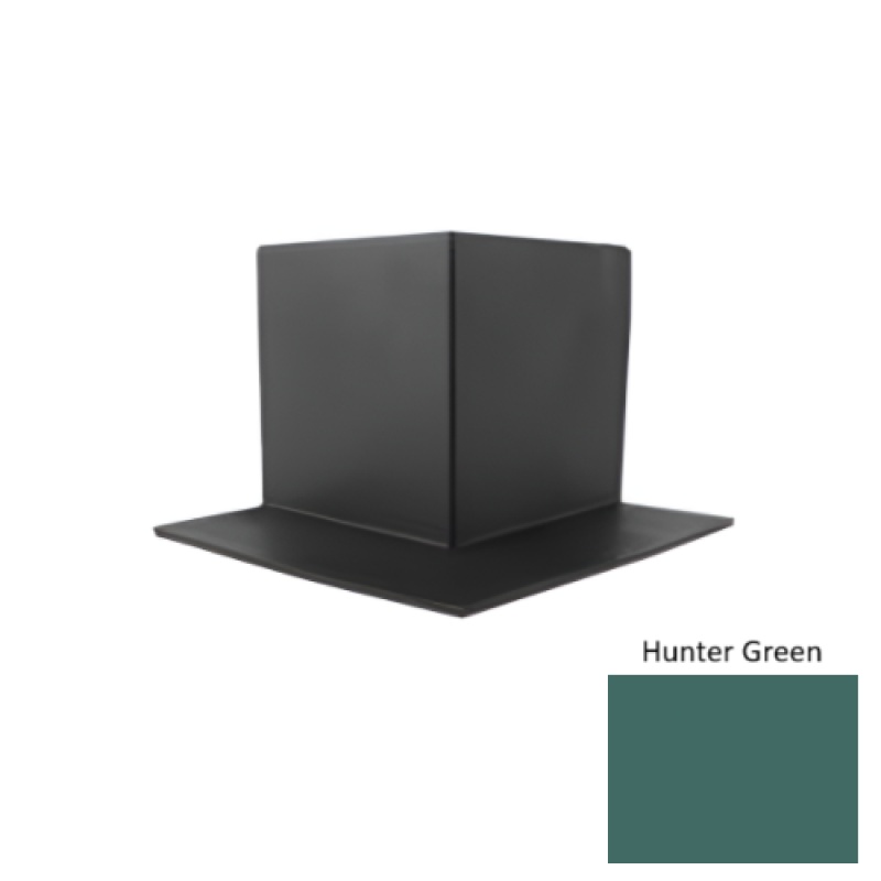 Pinnacle Hunter Green Rubber Sanitary Toe Outside Corner - 4"