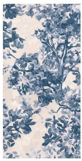 Artwalls Stare Woodland Face B Ceramic Tile - Matte - 24" X 48"