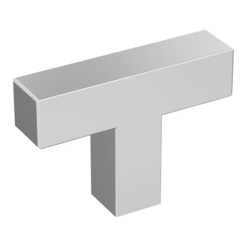 Intersect Zinc Cabinet Knob - Polished Chrome - 1 15/16" (49 Mm) Length