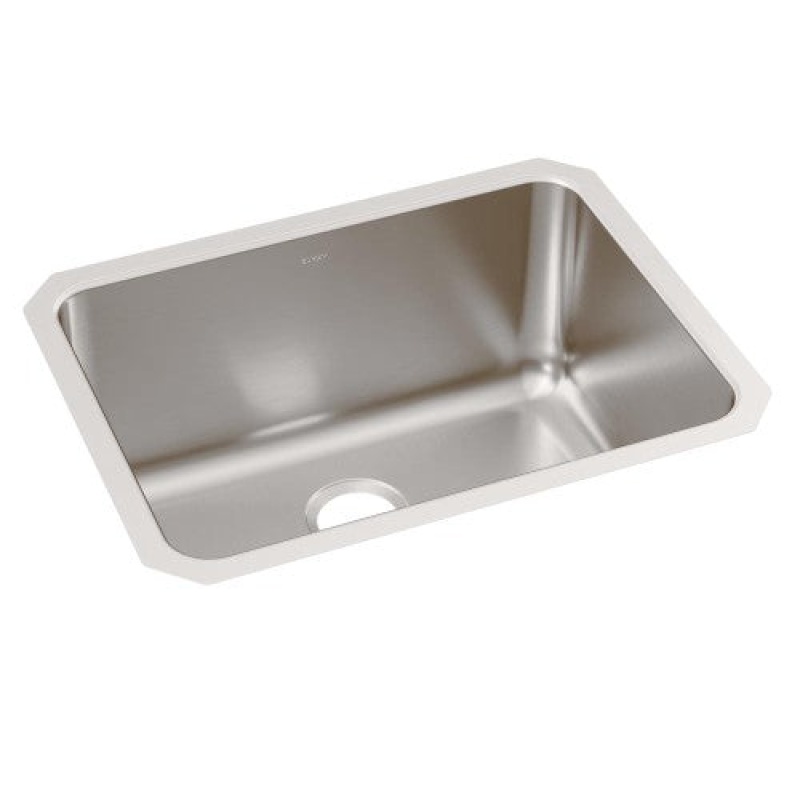 Eluh231712 Lustertone Classic Stainless Steel Undermount Single Bowl Kitchen Sink - 25 1/2" X 19 1/4" X 12" - Stainless Steel