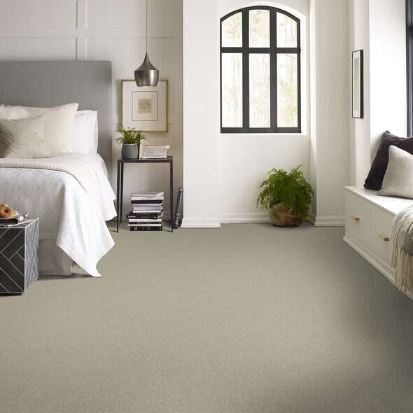 Caress By Shaw Quiet Comfort Classic I Spruce Nylon Carpet - Textured