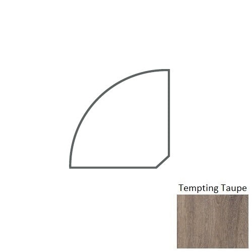 Uptown Chic Tempting Taupe Luxury Vinyl Quarter Round Trim