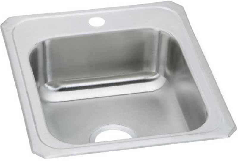 Cr17211 Celebrity Stainless Steel Drop In Single Bowl Kitchen Sink - 17" X 21 1/4" X 6 7/8" With 1 Hole - Stainless Steel